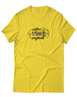 T-Shirt  Γυναικείο - Coffee Teach Repeat - Color Thumbnail Κίτρινο Χρυσό