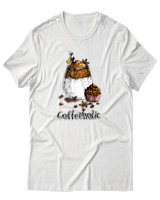 T-Shirt Αντρικό - Coffeeholic - Color Thumbnail Άσπρο