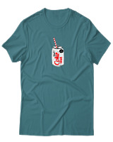 T-Shirt Αντρικό - Coke Slut - Color Thumbnail Μπλε Πράσινο