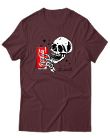 T-Shirt Αντρικό - Coke Till Death - Color Thumbnail Μπορντό