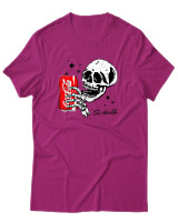 T-Shirt Αντρικό - Coke Till Death - Color Thumbnail Φουξια