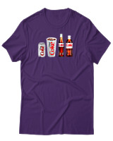 T-Shirt Αντρικό - Cola Evolution - Color Thumbnail Σκούρο Μωβ