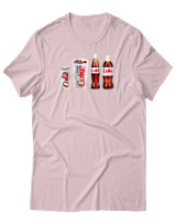 T-Shirt Αντρικό - Cola Evolution - Color Thumbnail Απαλό Ροζ
