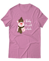 T-Shirt Αντρικό - Cold Outside - Color Thumbnail Ροζ