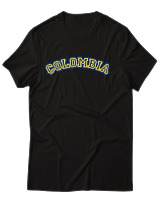 T-Shirt Unisex - Colombia - Color Thumbnail Μαύρο
