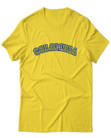 T-Shirt Unisex - Colombia - Color Thumbnail Χρυσό Κίτρινο