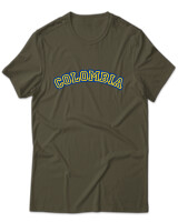 T-Shirt Unisex - Colombia - Color Thumbnail Χακί