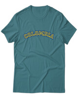 T-Shirt Unisex - Colombia - Color Thumbnail Μπλε Πράσινο