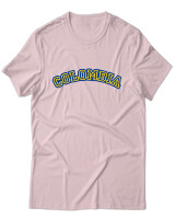 T-Shirt Unisex - Colombia - Color Thumbnail Απαλό Ροζ