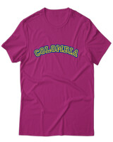 T-Shirt Unisex - Colombia - Color Thumbnail Φουξια