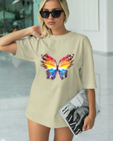 T-Shirt Classic - Color Splash Butterfly - Color Thumbnail SAGE GREEN