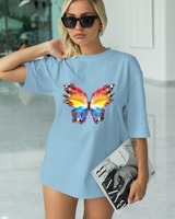 T-Shirt Classic - Color Splash Butterfly - Color Thumbnail SKY BLUE