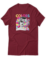 T-Shirt Αντρικό - Colors - Color Thumbnail Σκούρο Κόκκινο
