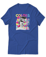 T-Shirt Αντρικό - Colors - Color Thumbnail Μπλε Ρουά