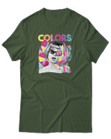 T-Shirt Αντρικό - Colors - Color Thumbnail Κυπαρισσί