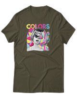 T-Shirt Αντρικό - Colors - Color Thumbnail Χακί