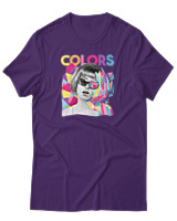 T-Shirt Αντρικό - Colors - Color Thumbnail Σκούρο Μωβ