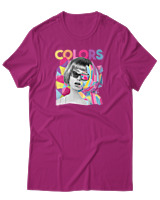 T-Shirt Αντρικό - Colors - Color Thumbnail Φουξια