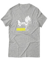 T-Shirt Αντρικό - Conquer Like Vegeta - Color Thumbnail Γκρι Μελανζέ