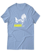 T-Shirt Αντρικό - Conquer Like Vegeta - Color Thumbnail Γαλάζιο