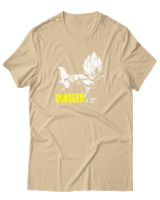 T-Shirt Αντρικό - Conquer Like Vegeta - Color Thumbnail Μπεζ
