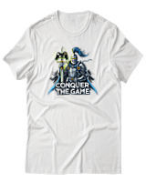 T-Shirt Αντρικό - Conquer The Game - Color Thumbnail Άσπρο