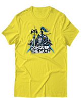 T-Shirt Αντρικό - Conquer The Game - Color Thumbnail Κίτρινο
