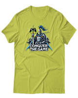 T-Shirt Αντρικό - Conquer The Game - Color Thumbnail Λαχανί