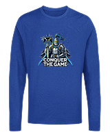 Μακρυμάνικο Μακό Αντρικό - Conquer The Game - Color Thumbnail Μπλε Ρουά