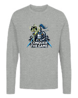 Μακρυμάνικο Μακό Αντρικό - Conquer The Game - Color Thumbnail Γκρι Μελανζέ