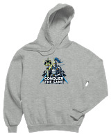 Φούτερ με κουκούλα Παιδικό - Conquer The Game - Color Thumbnail Γκρι Μελανζέ