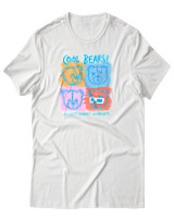 T-Shirt Αντρικό - Cool Bears - Color Thumbnail Άσπρο