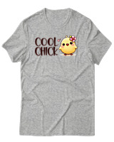 T-Shirt Αντρικό - Cool Chick - Color Thumbnail Γκρι Μελανζέ
