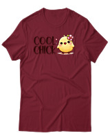 T-Shirt Αντρικό - Cool Chick - Color Thumbnail Σκούρο Κόκκινο