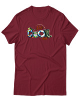 T-Shirt Αντρικό - Cool Dad - Color Thumbnail Σκούρο Κόκκινο