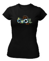 T-Shirt Στενή Γραμμή Γυναικείο - Cool Dad - Color Thumbnail Μαύρο
