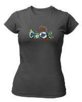 T-Shirt Στενή Γραμμή Γυναικείο - Cool Dad - Color Thumbnail Ανθρακί