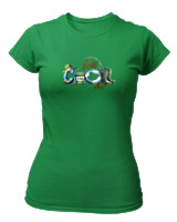 T-Shirt Στενή Γραμμή Γυναικείο - Cool Dad - Color Thumbnail Πράσινο