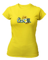 T-Shirt Στενή Γραμμή Γυναικείο - Cool Dad - Color Thumbnail Κίτρινο