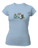 T-Shirt Στενή Γραμμή Γυναικείο - Cool Dad - Color Thumbnail Γαλάζιο