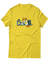 T-Shirt  Γυναικείο - Cool Dad - Color Thumbnail Κίτρινο Χρυσό