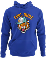 Φούτερ με κουκούλα - Cool Dude - Color Thumbnail Μπλε Ρουά