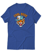 T-Shirt Αντρικό - Cool Dude - Color Thumbnail Μπλε Ρουά