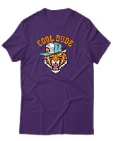 T-Shirt Αντρικό - Cool Dude - Color Thumbnail Σκούρο Μωβ
