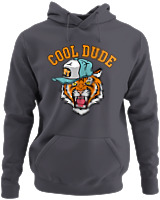 Φούτερ με κουκούλα - Cool Dude - Color Thumbnail Ανθρακί
