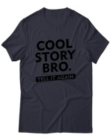 T-Shirt Unisex - Cool Story Bro - Color Thumbnail Σκούρο Μπλε