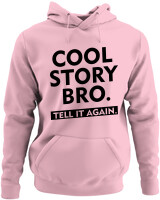 Φούτερ με κουκούλα - Cool Story Bro - Color Thumbnail Pink
