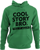 Φούτερ με κουκούλα - Cool Story Bro - Color Thumbnail Kelly Green