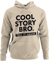 Φούτερ με κουκούλα - Cool Story Bro - Color Thumbnail Μπέζ