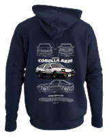 Φούτερ με κουκούλα - Corolla AE86 - Color Thumbnail Navy Blue
